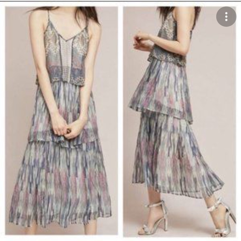 Anthropology long dress size 2